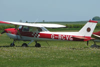 G-BCVG @ EGHA - 1974 Reims Aviation Sa REIMS CESSNA FRA150L, at Compton Abbas on 2010 French Connection Fly-In Day - by Terry Fletcher