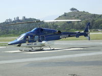 N223HX @ POC - Parked on westside helipad at Brackett - by Helicopterfriend