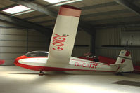 G-CKGY @ EGHU - 1974 Scheibe-flugzeugbau Gmbh SCHEIBE BERGFALKE IV at Eaglescott , Devon (UK)