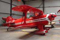 G-BYJP @ EGHU - 1981 Aerotek Inc PITTS S-1S at Eaglescott , Devon (UK)