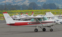 N6342L @ KAPC - Cessna 152 on transient line at Napa, CA - by Steve Nation