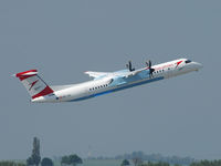 OE-LGL @ VIE - Brandnew plane - Austrians first Dash8-Q400 NEXTGEN taking off from RWY 29 - probably one of the first pictures of that new plane at VIE! - by P. Radosta - www.austrianwings.info
