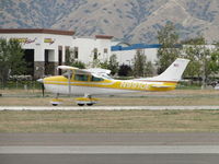 N9910E @ POC - Rolling out after landing at Brackett - by Helicopterfriend