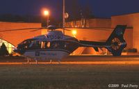 N135DU - Night visit from Duke LifeFlight - by Paul Perry