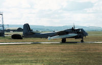 68-15931 @ EGQS - US Army OV-1D Mohawk of 3rd Military Intelligence Battalion preparing to depart RAF Lossiemouth whilst en route to the United States in September 1989. - by Peter Nicholson