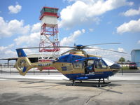 N911EF @ KBOW - 2005 Eurocopter Deutschland GMBH, Model EC135T2, s/n 0382, Tampa General Hospital - by MustangoRP