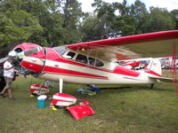 N195CG @ KLAL - 1953 Cessna 195, c/n: 16120 - by MustangoRP