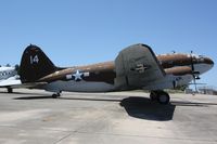 N611Z @ NPA - Curtiss R5C-1 Commando, ex USAAF 43-47350, ex N1382N, ex N8364C, falsely displayed as BuNo 39611 - by Timothy Aanerud