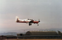 ZF200 @ EGQL - Tucano T.1 of 7 Flying Training School landing at the 1991 RAF Leuchars Airshow. - by Peter Nicholson