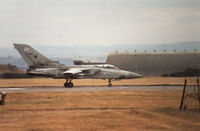 ZE837 @ EGQL - Tornado F.3 of 43 Squadron lining up for take-off at the 1991 RAF Leuchars Airshow. - by Peter Nicholson