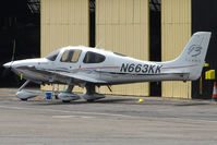 N663KK @ EGTF - 2008 Cirrus Design Corp SR22, c/n: 3064 at Fairoaks - by Terry Fletcher