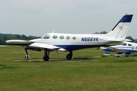 N666VK @ EGLD - Cessna 340A, c/n: 340A-0345 at Denham - by Terry Fletcher