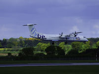 G-JECH @ EDI - Jersey 9HP Landing on runway 06 - by Mike stanners