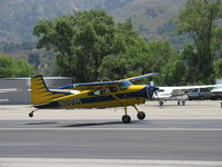 N619VM @ SZP - 1981 Cessna A185F SKYWAGON II, Continental IO-520-D 300 Hp, landing Rwy 22 - by Doug Robertson