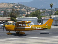 N12955 @ SZP - 1973 Cessna 172M, Lycoming O-320-E2A 150 Hp, takeoff roll Rwy 22 - by Doug Robertson