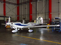 G-BYUM @ ADX - 1EFTS Tutor in the hanger at its home base - by Mike stanners
