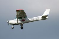 G-BXTB @ EGNT - Cessna 152 on finals to 25 at Newcastle Airport in 2008. - by Malcolm Clarke