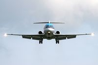 PH-OFB @ EGNT - Fokker 100 (F-28-0100) on finals to 25 at Newcastle Airport in 2008. - by Malcolm Clarke