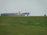 N218YV @ MCI - Ready to depart on runway 19R - by Helicopterfriend
