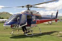 ZK-HMB @ NZQN - Aerospatiale AS-355F-1 Ecureuil 2 at Queenstown Airport, NZ in 2001. - by Malcolm Clarke