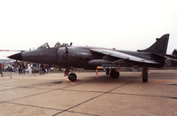 XZ492 @ MHZ - Sea Harrier FRS.1 of 899 Squadron at RNAS Yeovilton on display at the 1991 Mildenhall Air Fete. - by Peter Nicholson