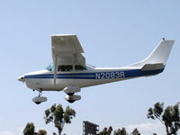 N2083R @ SZP - 1964 Cessna 182G, Continental O-470-S 230 Hp, on final Rwy 22 - by Doug Robertson