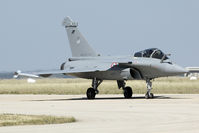 119 @ LFMI - The single seat Rafale was later to do the solo display. Not the smoke winders at the wing tips.