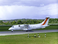 G-BWIR @ EDI - Cityjet DO.328-110 Taxiing to runway 06 - by Mike stanners