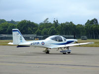 G-BYUR @ ADX - 1EFTS/12AEF Tutor on the flightline at RAF Leuchars - by Mike stanners