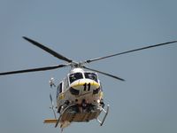 N110LA @ POC - Inbound to LACO Fire Helipad - by Helicopterfriend