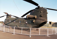 ZD575 @ EGQL - Chinook HC.2, callsign ODM 67, of 27[Reserve] Squadron based at RAF Odiham on display at the 1997 RAF Leuchars Airshow. - by Peter Nicholson