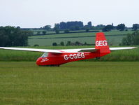 G-CGEG @ X4DT - Schleicher K 8B at the Darlton Gliding Club - by Chris Hall