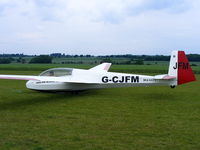 G-CJFM @ X4DT - Schleicher ASK 13 at the Darlton Gliding Club - by Chris Hall