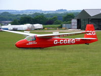 G-CGEG @ X4DT - Schleicher K 8B at the Darlton Gliding Club - by Chris Hall