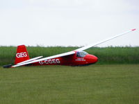 G-CGEG @ X4DT - Schleicher K 8B at the Darlton Gliding Club - by Chris Hall