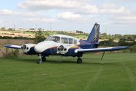 N37LW @ X5FB - Piper PA-23-250 Aztec undergoing engine runs at Fishburn Airfield, UK in September 2008. - by Malcolm Clarke