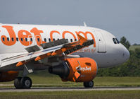 G-EZBJ @ EGGW - Coming to a full stop, everything sticking out on this A319 of easyJet - by GarryLakin