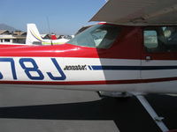 N9878J @ SZP - 1976 Cessna A150M AEROBAT, Continental O-200 100 Hp, strengthened for aerobatics, logo - by Doug Robertson