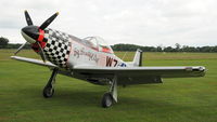 G-MUZY @ EGTH - 3. G-MUZY (Titan T-51 Mustang) at Shuttleworth Collection Evening Air Display & LAA Party in the Park June 2010