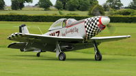G-MUZY @ EGTH - 3. G-MUZY (Titan T-51 Mustang) at Shuttleworth Collection Evening Air Display & LAA Party in the Park June 2010