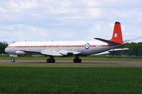 G-CPDA @ X3BR - wearing its former Royal Aircraft Establishment id XS235 - by Chris Hall