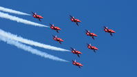 XX264 @ EGBP - XX264 with the Red Arrows at The Cotswold Air Show June 2010 - by Eric.Fishwick