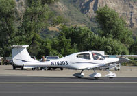 N760DS @ SZP - 2007 Diamond Aircraft Inds. DA-40 DIAMOND STAR, Lycoming IO-360-M1A+ 180 Hp, Lasar electronic ignition, takeoff roll Rwy 22 - by Doug Robertson