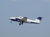 N442MK @ KAXN - Piper PA-44-180 Seminole departing runway 22.