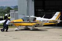 G-BEUP @ EGHR - Being pushed back into hangar - by John Richardson