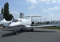 N6405K @ EDDB - Hawker Beechcraft Hawker 750 at ILA 2010, Berlin