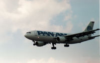 N209PA @ MCO - Airbus A300 Clipper Boston of Pan-Am on final approach to Orlando in November 1987. - by Peter Nicholson