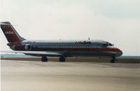 N931VJ @ MCO - DC-9-31 of US Air taxying to the active runway at Orlando in November 1987. - by Peter Nicholson