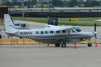 N1983X @ KORD - 2003 Cessna 208B, c/n: 208B1013 at Chicago O'Hare - by Terry Fletcher