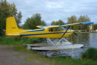N2529Q @ LHD - 1955 Cessna 180, c/n: 31115 on Lake Hood